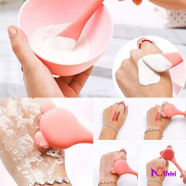 براش دوسر سیلیکونی خرسی